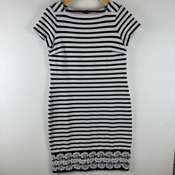 Talbots Dresses & Skirts - Talbots Striped Navy Blue and White Dress ~XS